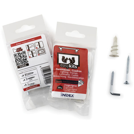 Boite de 12 - Kit de fixation luminaires - cadre creux