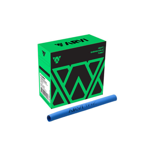 Boite De 12m De Gaine Thermorétractable Diamètre 4,5/2,3mm - Bleue - Restreint 2:1 - Paroi Fine - Arvi Tpac-4.5-az
