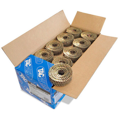 Boîte de 14 400 clous à tête plate, annelés galvanisés en rouleau D. 2,1 x 40 mm - Tacwise - 0996 - -