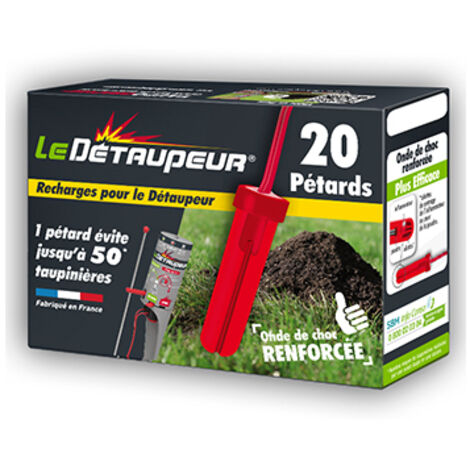 boite de 20 pétards pour le detaupeur.