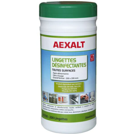 Boîte de 200 lingettes ALCOBAEX 200 x 200mm AEXALT AS700