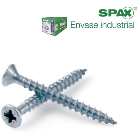 Spax Vis universelle, 6 x 120 mm, 100 unités, Filetage partiel, Tête fraisée, T-STAR plus T30, 4CUT, WIROX - 0191010601205