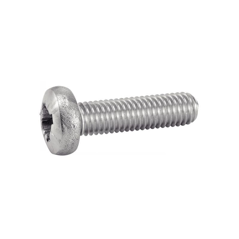 Vis à métaux tête cylindrique pozidrive - Inox A2 4x50 mm - Boîte de 200