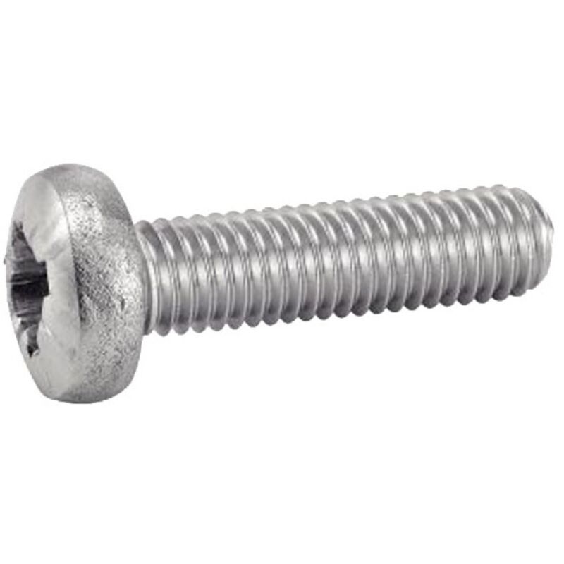 Vis métaux tête cylindrique pozidriv inox A2 - DIN 7985, diamètre 5 mm, longueur 20 mm, boîte de 200 vis - ACTON