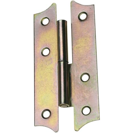 Boîte de 25 charnières bichromatées 138x60mm gauche 395-6 277 Amig