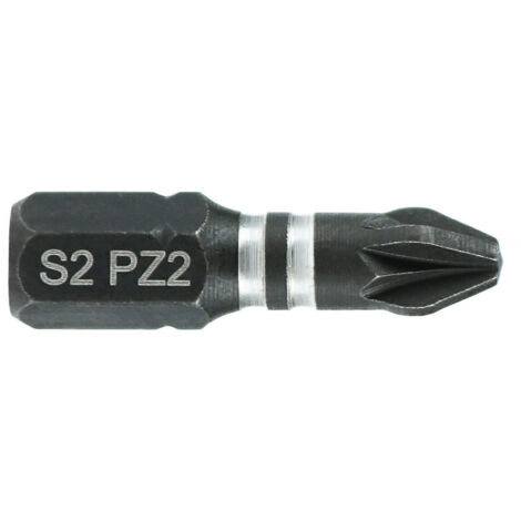 Boite de 25 embouts à chocs impact PZ2 25mm - HANGER - 133028