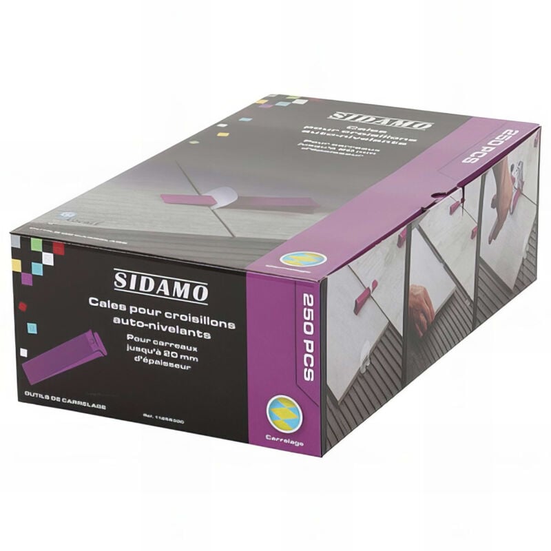 Sidamo - Boîte de 250 cales pour croisillons auto-nivelants