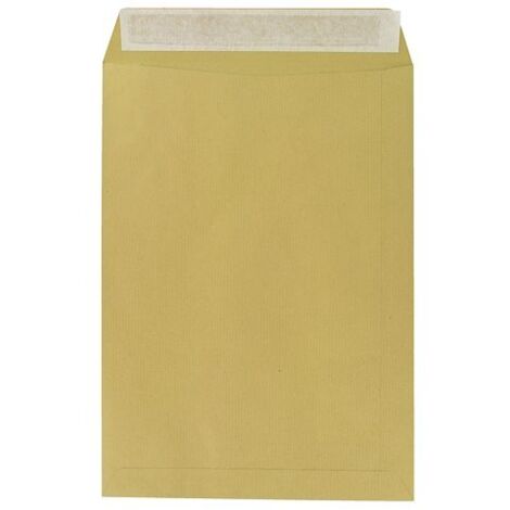 Boîte de 250 pochettes administratives, enveloppes à ouverture latérale, kraft brun 229x324 mm budget - Maxiburo