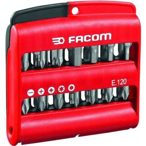 Boîte de 28 embouts série 1 High Perf' (Fente / PH / PZ / 6 pans / Torx) - FACOM - E.120PB