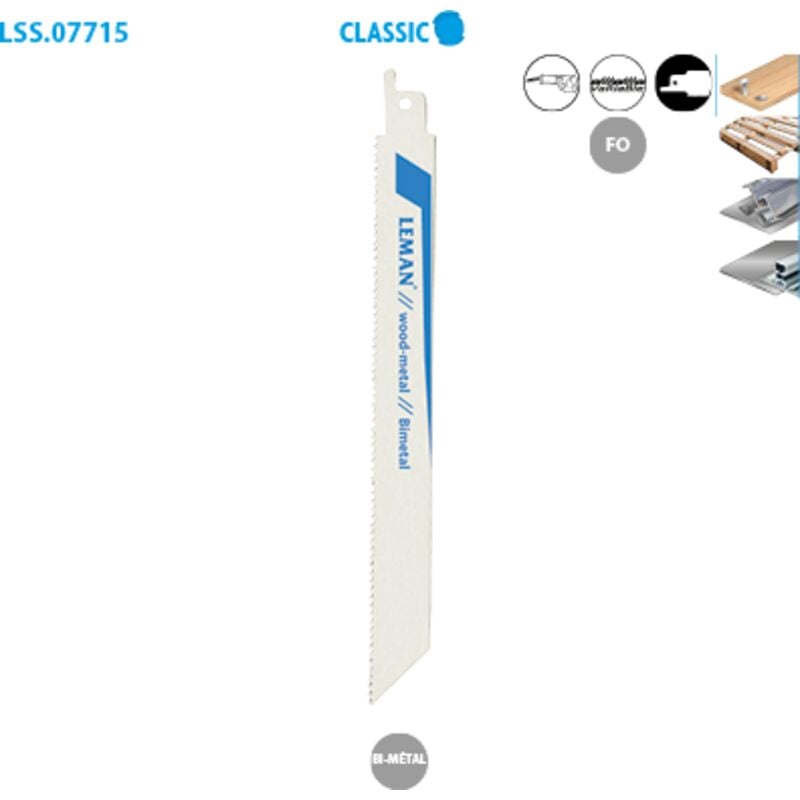 Confezione da 3 lame per sega a nastro multi-materiali Classic