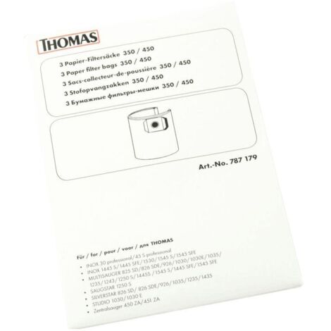 Boite de 3 sacs à papier (787179) Aspirateur THOMAS