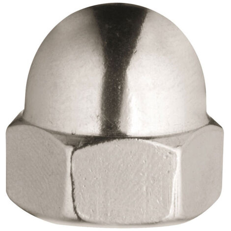 Boîte de 4 écrous borgnes en zinc m10 fadix.