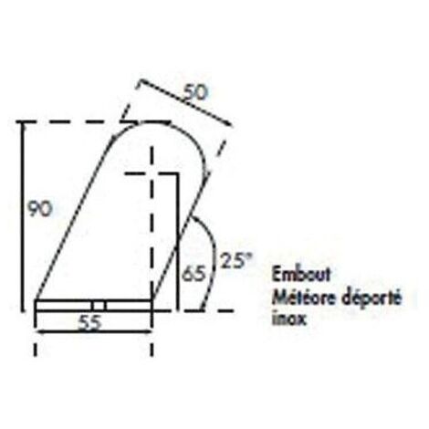 Boite de 4 embouts Météore droits pour tube Ø 42.2 mm inox 316 - INTERNATIONAL GLACE SYSTEM