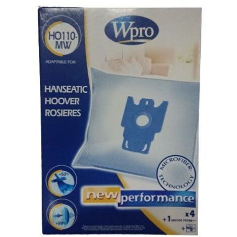 Boite de 4 sacs + 1 filtre (481281718605) Aspirateur HOOVER