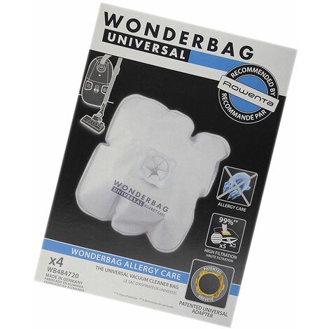 Boite de 4 sacs microfibres universels
