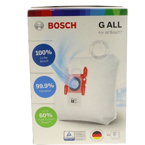 Boite de 4 sacs type G d'origine  200X155 mm