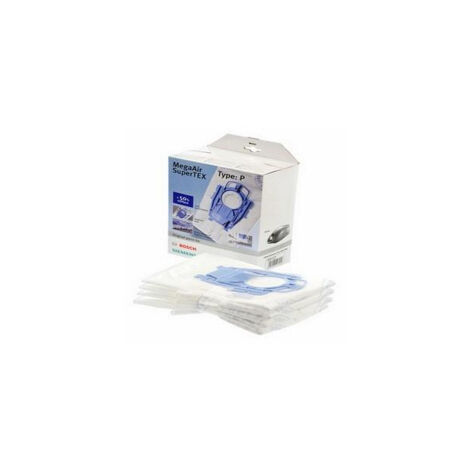 Boite de 4 sacs type P + 1 micro filtre (166385-49755) Aspirateur 468264 BOSCH
