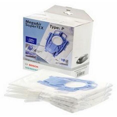 Boite de 4 sacs type P + 1 micro filtre d'origine