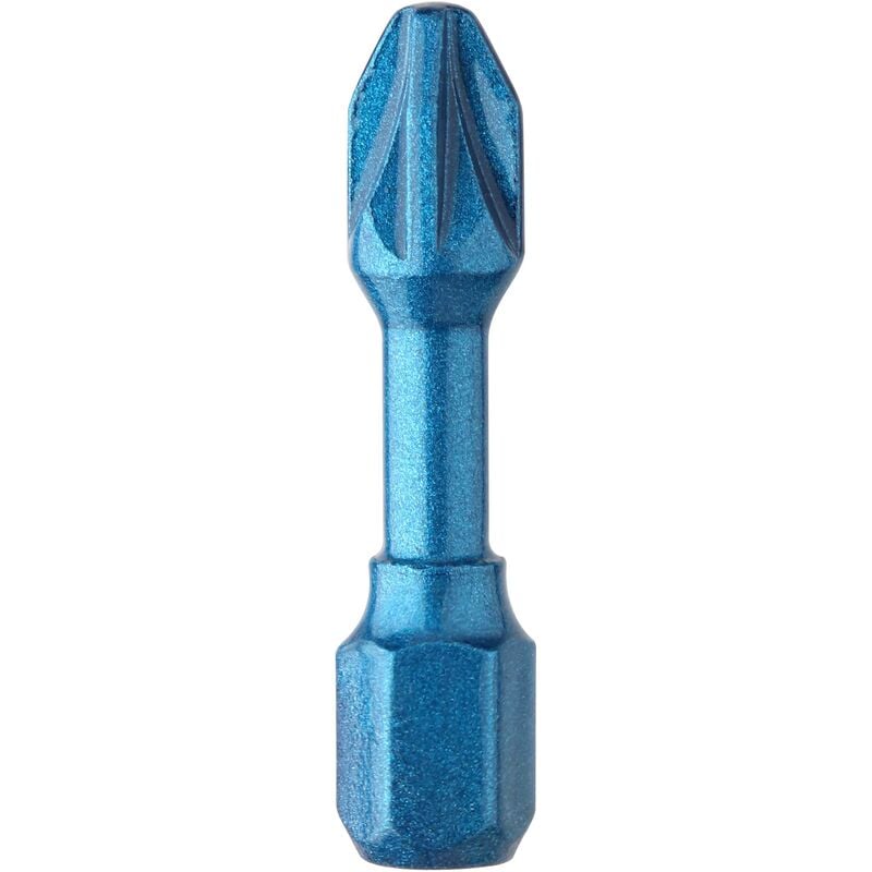 Diager - Embouts de vissage impact blue-shock Pozidriv - U612 PZ2 Long. Totale 30 - Pack de 10