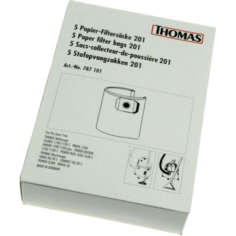 Boite de 5 sacs à papier (787101) Aspirateur THOMAS