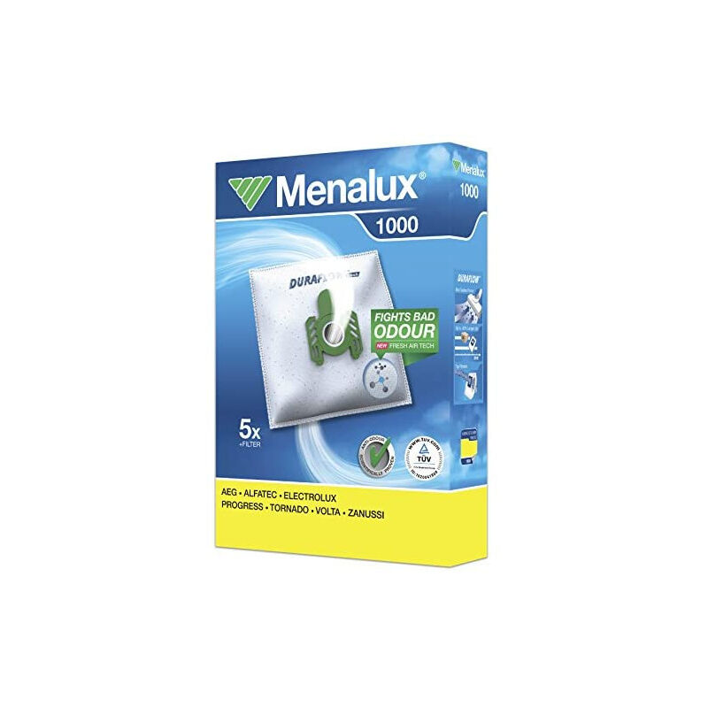 AEG Boite de 5 sacs Menalux 1000 d'origine Aspirateur 9090108011, 9001961326 