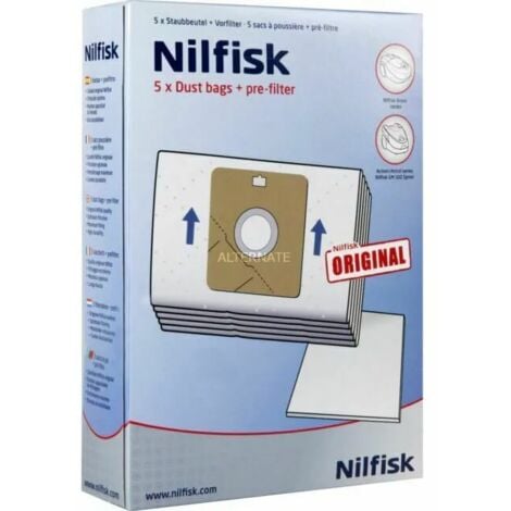 Boite de 5 sacs pour aspirateur NILFISK BRAVO Nilfisk