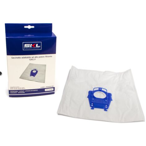 Boite de 5 sacs type P  compatible + 1 micro filtre