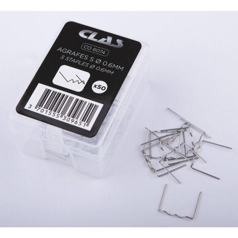 Clas - Boite de 50 agrafes s ø 0.6 mm- co 6074 Equipements