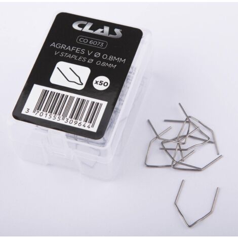 Boite de 50 agrafes v ø 0.8 mm- CO 6073 - CLAS Equipements