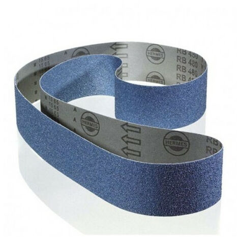 Boîte de 50 bandes en toile synthétique à l’oxyde zirconium pour limeuses portatives grain 80 RB 48024Y X HERMES 6044423