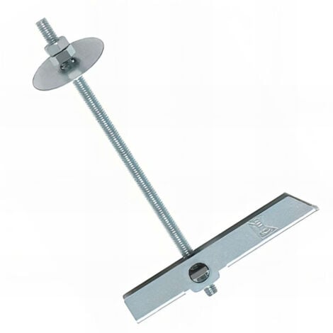 INDEX Boîte de 50 chevilles à segment basculant en acier zingué avec tige filetée M6 mm et diamètre de 16 mm