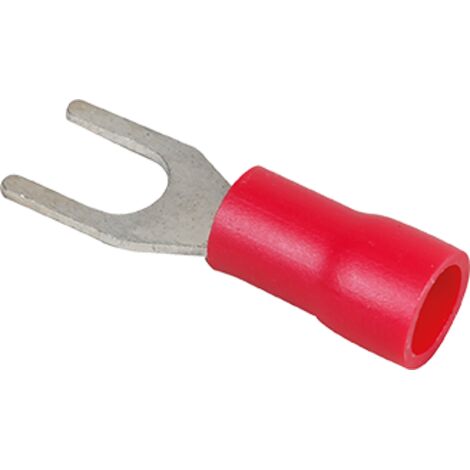 Boite de 50 cosses à fourche 0,5 à 1,5mm² - Rouge Øvis : 5mm