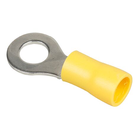 Boite de 50 cosses à oeil rond 4,0 à 6,0mm² - Jaune