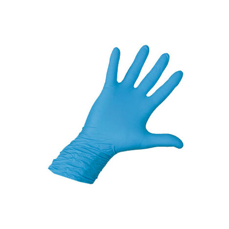 Boîte de 50 gants Nitriles longs bleus Kerbl - X Taille M (7,5-8)
