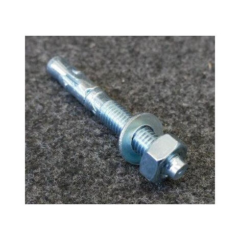 Boîte de 50 goujons d'ancrage - vis à frapper acier 10x75mm pour fixation lourde dans matériaux pleins RAM