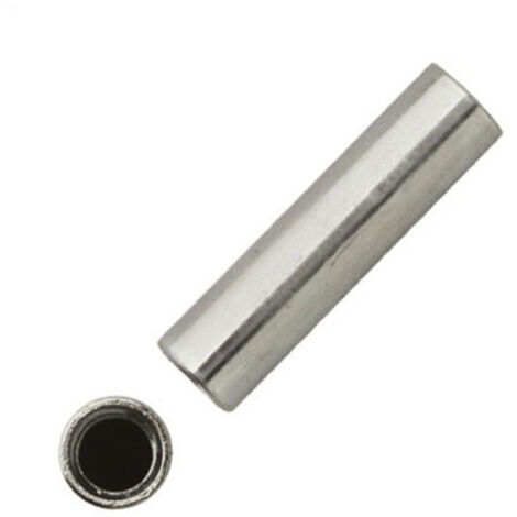 Boite de 50 raccords de jonction cylindriques femelle-femelle acier zingué blanc - 30mm ENT M10