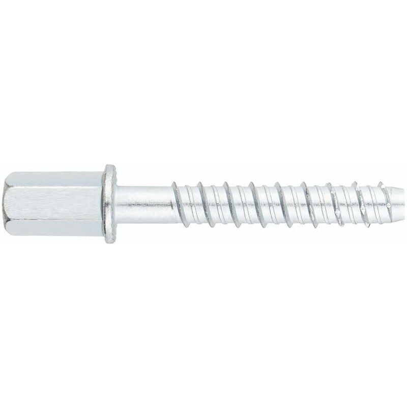Boite de 50 - Vis a béton - Tête filetage femelle - Recouvrement zingué - Homologué ete Option 2 Ø6 x 35 (M8-M10)