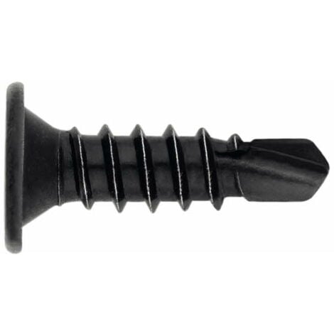 Vis TRPF 13 mm tête extra plate noire  SPP PAI, spécialistes ossatures et  accessoires