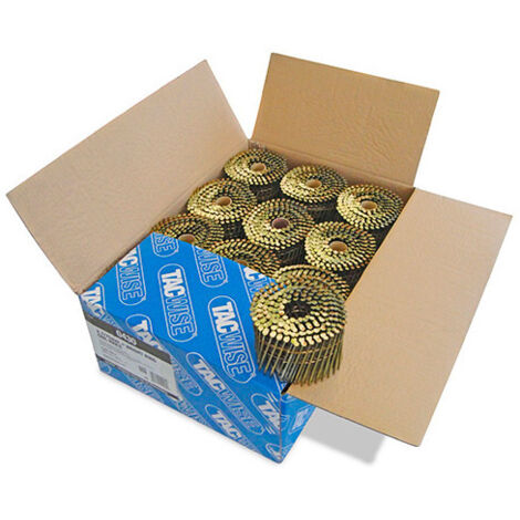 Boîte de 6000 clous à tête plate, annelés en rouleau D. 2,7 x 75 mm - Tacwise - 0430 - -