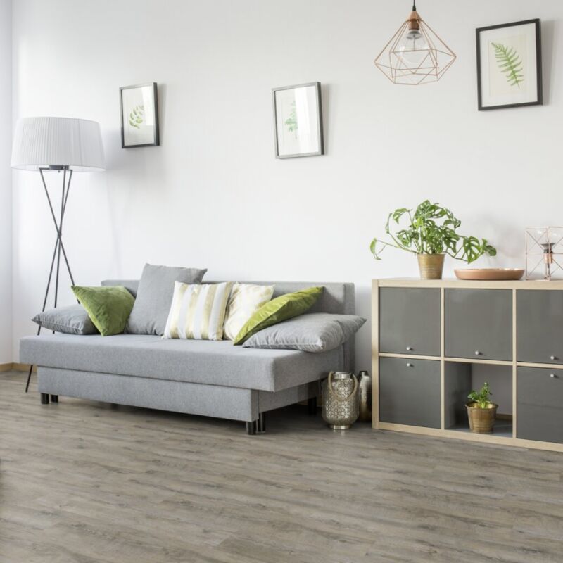 Lame de sol pvc clipsable effet bois pecan Gerflor 2.10 m²