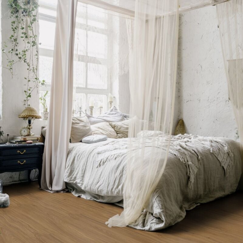 Lame de sol pvc clipsable effet bois noce brown Gerflor 2.10 m²