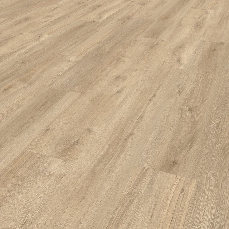 Lame pvc effet bois naturel Gerflor Senso Clic Premium 1213 Kariba blond, 146,1 x 24 cm, pose clipsable, pour habitat et commerces - Beige