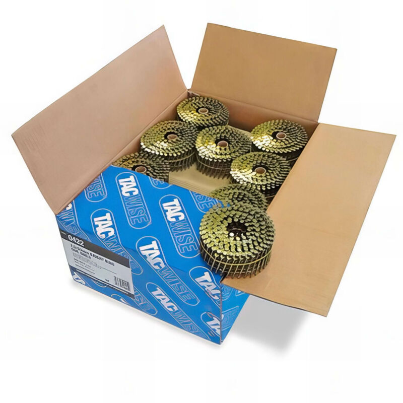 Boîte de 9000 clous à tête plate, annelés en rouleau d. 2,5 x 50 mm Tacwise 0422