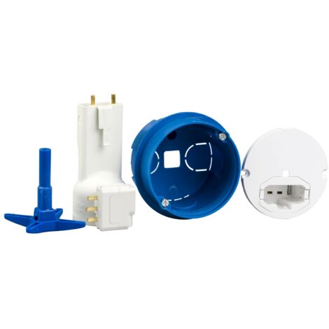 Boîte de centre D67 avec couvercle affleurant connecteur + douille SCHNEIDER ALB71831