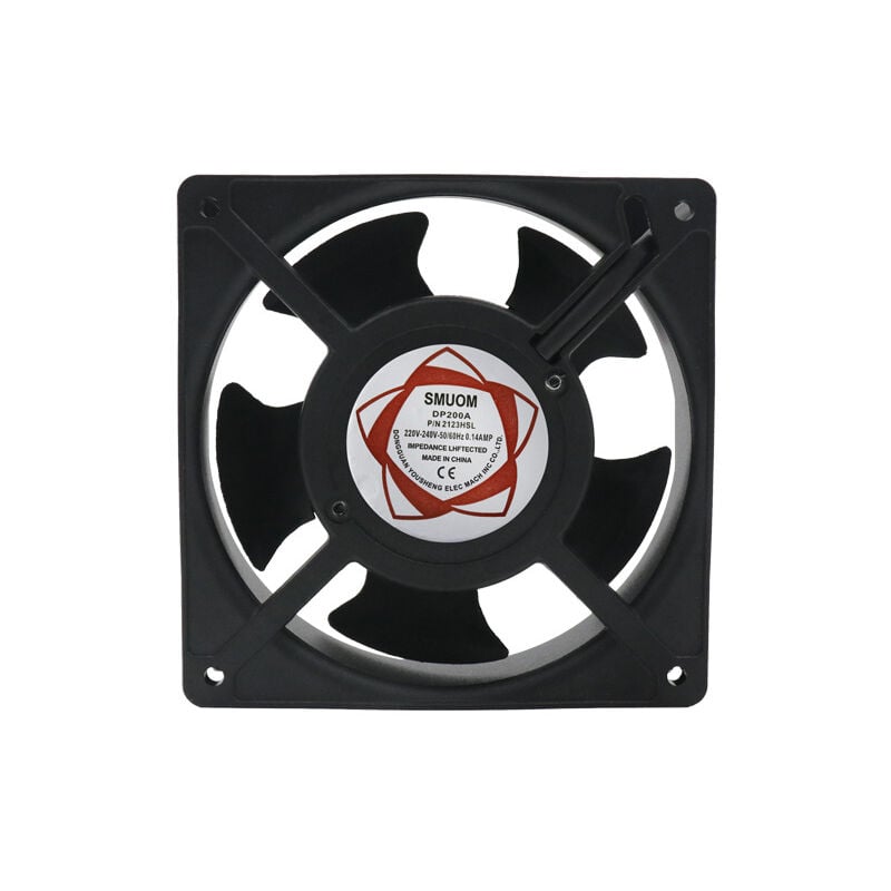 Boîte de Cheminée Ventilateur Axial Lames Haute Température Insérables Silencieux Universel 120 x 120 x 38 mm