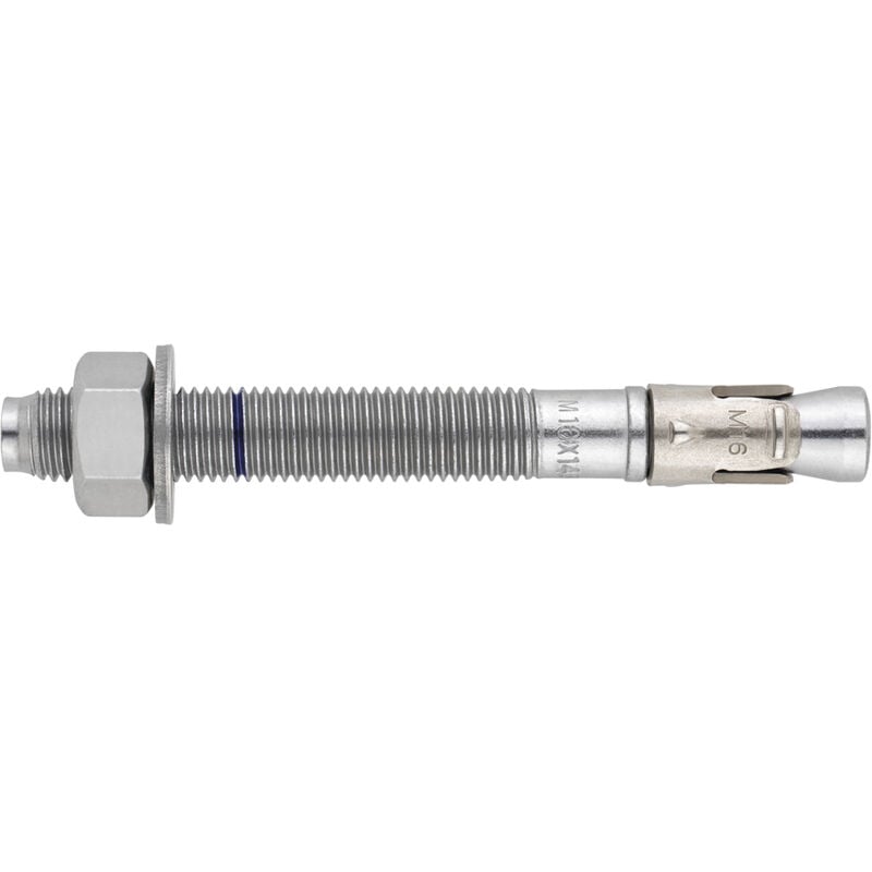 Goujon d'ancrage mâle charges lourdes pour béton fissuré et non fissuré - Bague inoxydable M8 x 95 Ø8 - Boite de 100