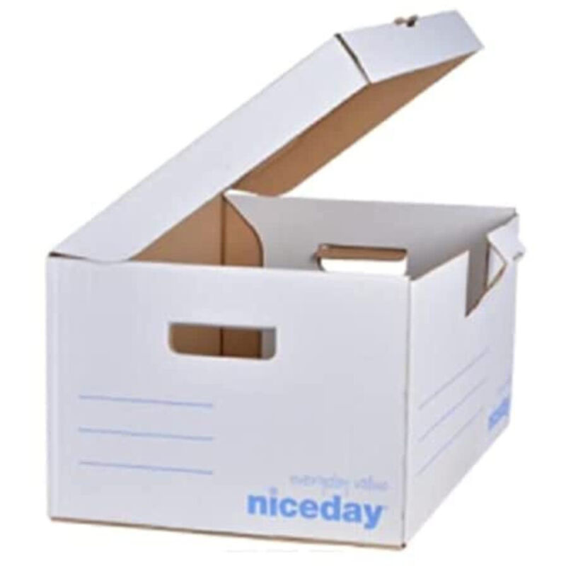 Boîte de classement Niceday - Blanc - Rangement organisé