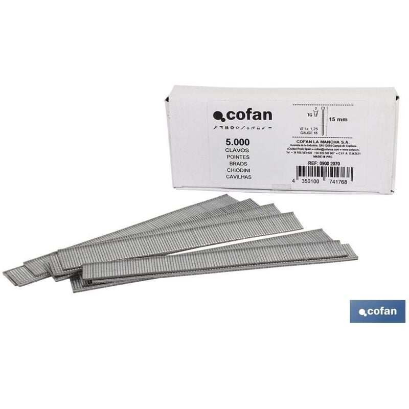 Boîte De Clous Tg/20 - 1 x 1,25 (5 000 Pièces)