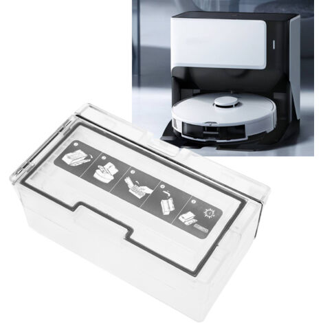 Boîte de Collecte de Poussière pour Robot Aspirateur Xiaomi Roborock S7/T7S/G10 - ABS Durable, 16x9.2x5.3cm, 188g