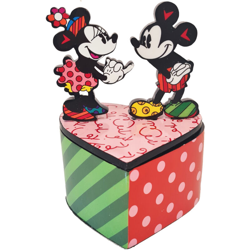 Enesco - Boite de collection Mickey et Minnie by Romano Britto